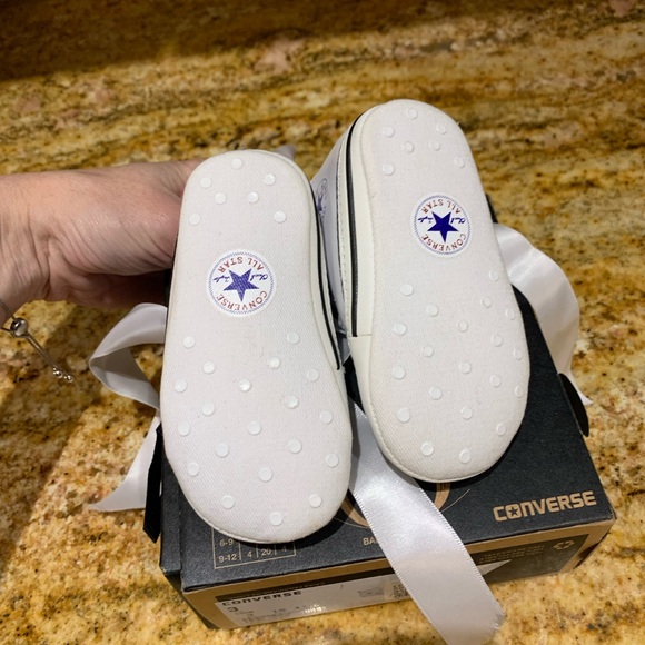 BNIB Baby converse  size 3 custom bling crib shoes - Picture 5 of 7
